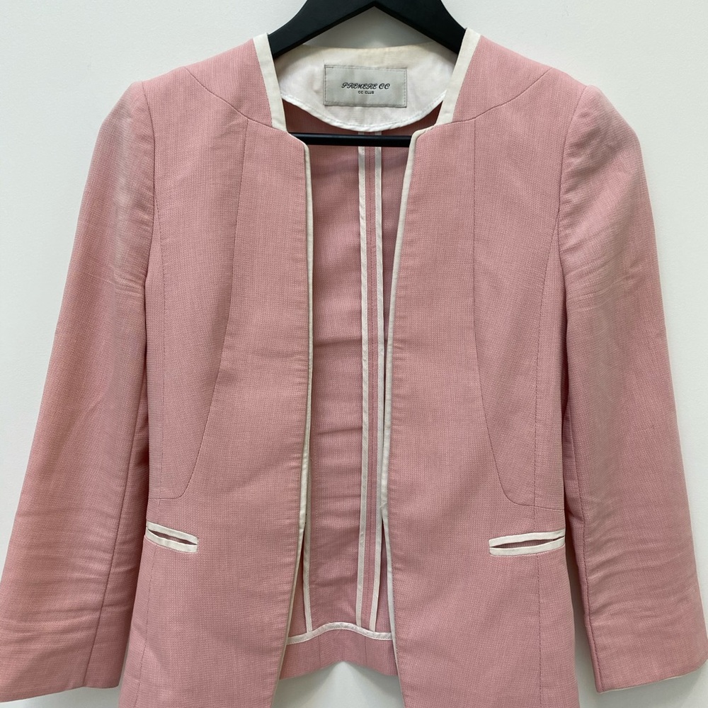 Baby pink blazer
